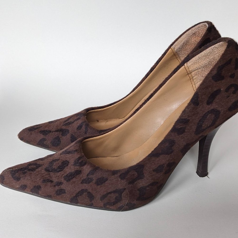 Brown and Black Cheetah Print Stilettos